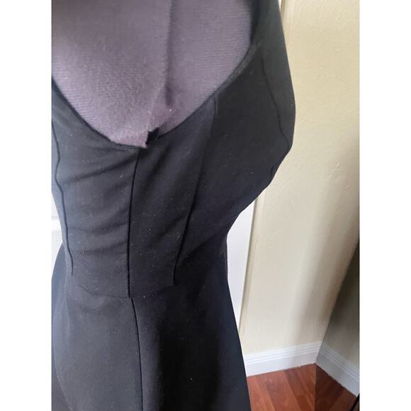 French Connection Black Whisper Ruth Cap Sleeve Skater Dress, Size US4 - Picture 5 of 5